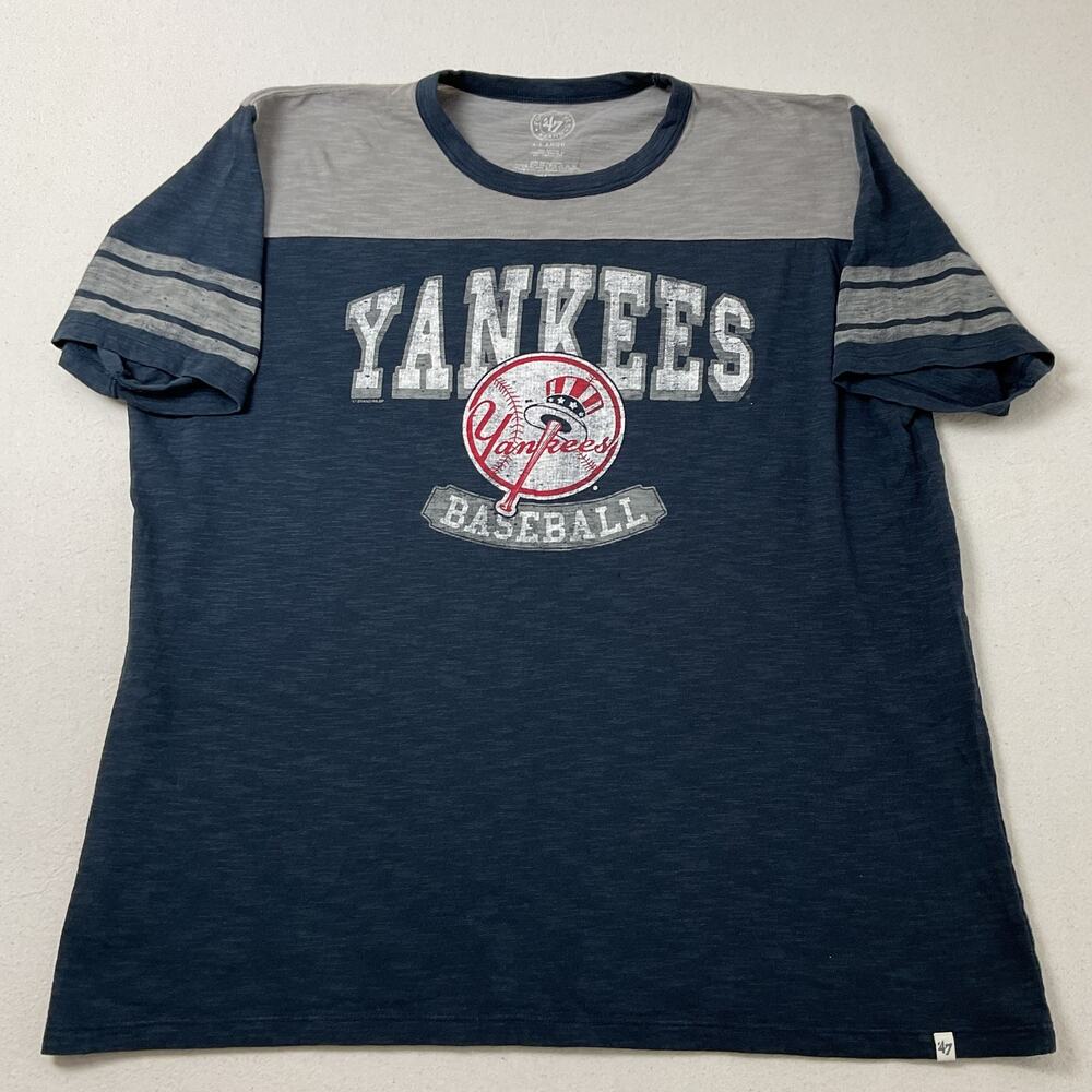 MLB Yankees Forty Seven Brand T Shirt Blue Adult XL